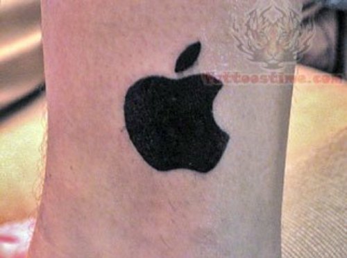 Black Apple Logo Tattoos