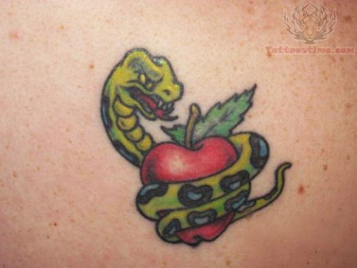 Apple With Snake Tattoo