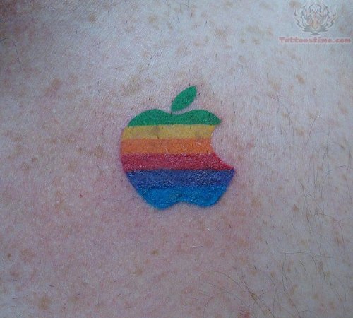 Colored ink Apple Tattoo Tattoo