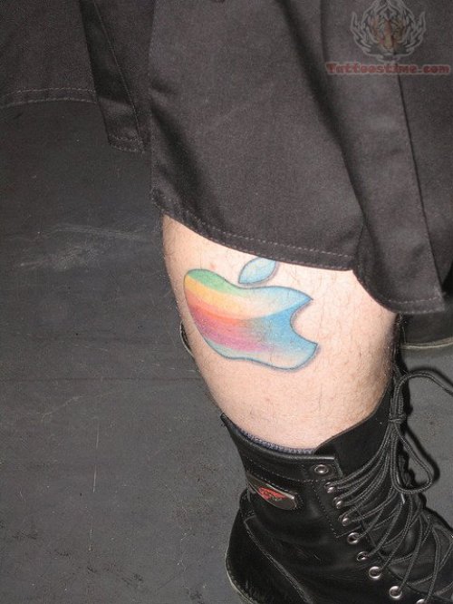 Colorful Tattoo On Leg