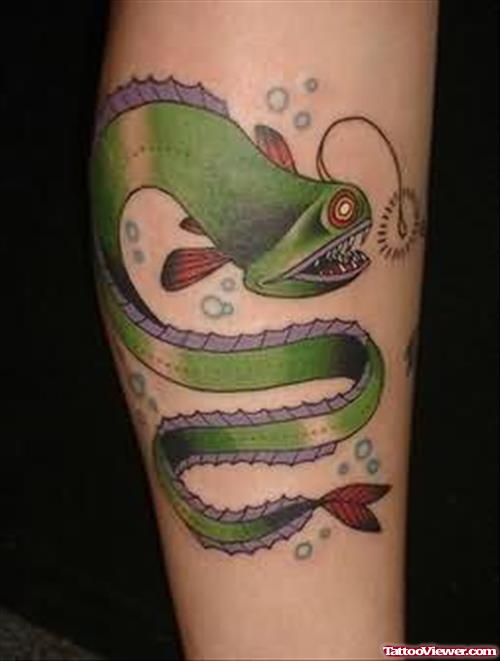 Dragon Fish Tattoo On Arm