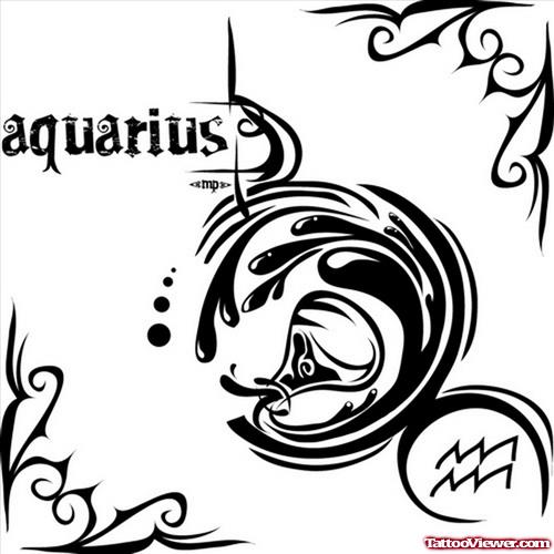 Aquarius Zodiac Tattoo