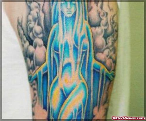 Blue Water Aquarius Tattoo