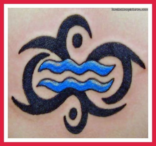 Tribal Aquarius Tattoo For Guys