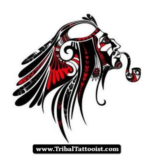 Amazing Tribal Aquarius Tattoo Design