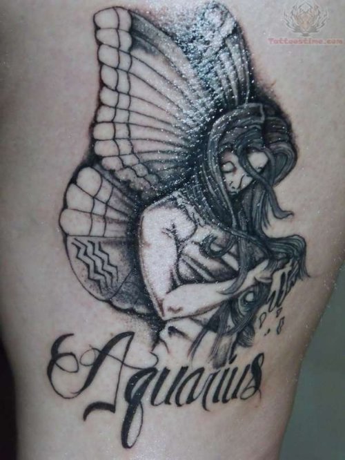 Tribal Aquarius Tattoos