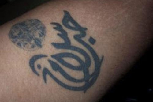 Salaam And Houb Arabic Tattoo