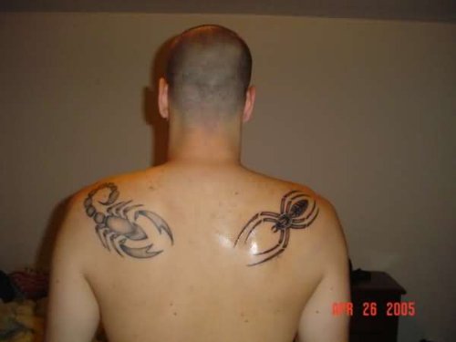 Scorpio Tattoo On Back