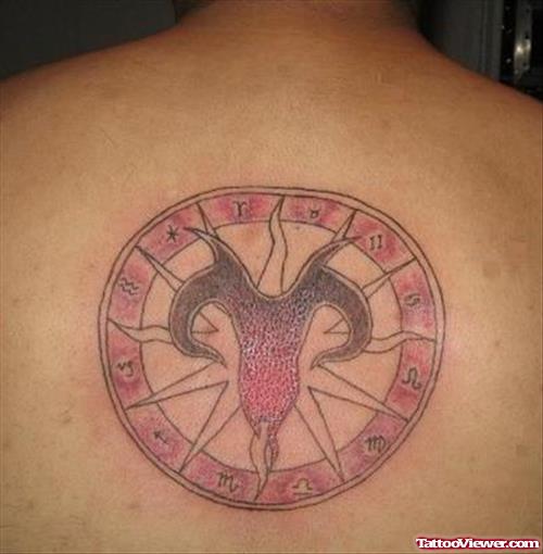 Horoscope Aries Tattoo On Back