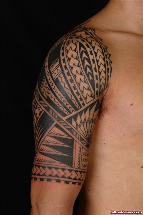 Polynesian Arm Tattoo