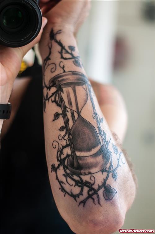 Hourglass Arm Tattoo