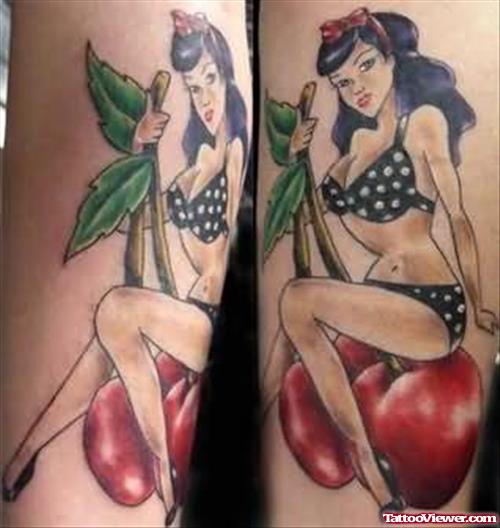Glamorous-Cherry Tattoos On Arms