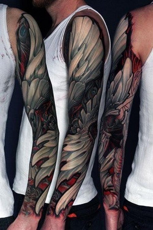 Large Flower Tattoo On Arm