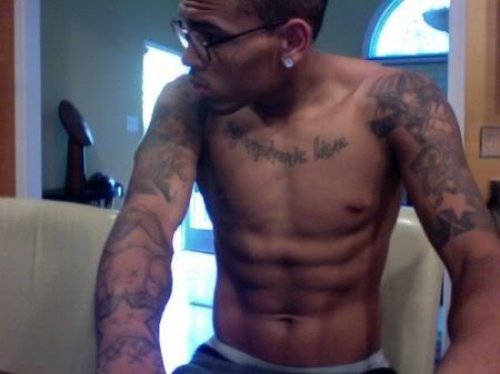 Chris Brown Tattoo on Both Arm