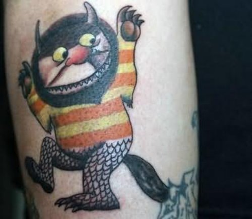 Devil Cartoon  Tattoo On Arm