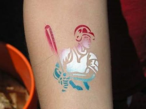 Sports Man Tattoo On Arm