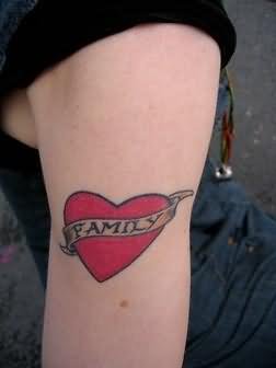 Flamily Love Tattoo On Arm