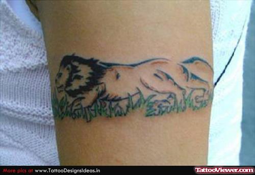 Lion Armband Tattoo For Men