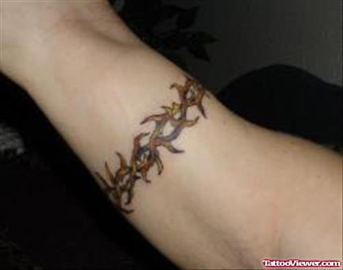 Tribal Barbed Wire Armband Tattoo