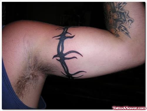 Awesome band Tattoo On Muscles