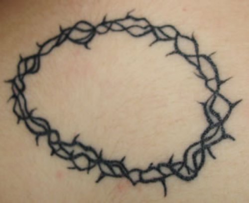 Black Armband Circle Tattoo