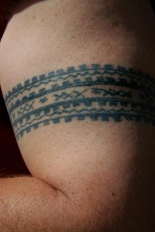 Left Bicep Armband Tattoo