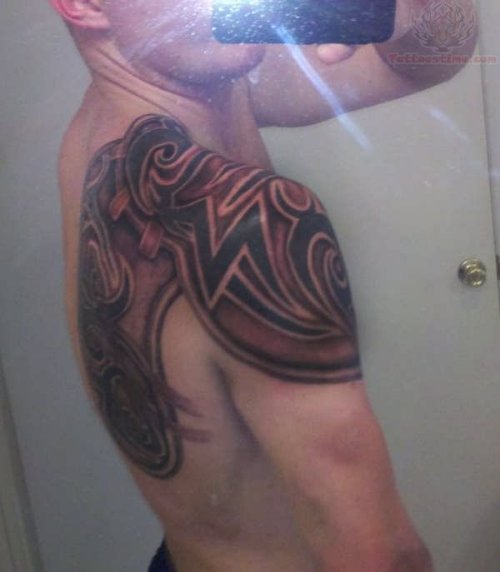 Tribal Armor Tattoo