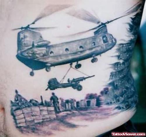 Army Helicopter Tattoo