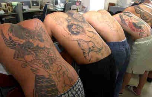 Army Tattoos On Back Body
