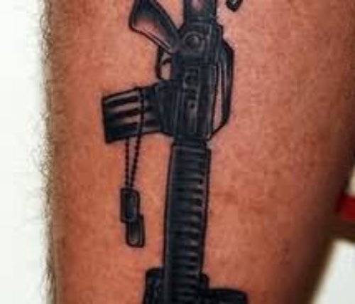 Army Rifle Tattoo