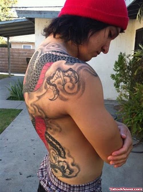 Asian Tattoos On Back