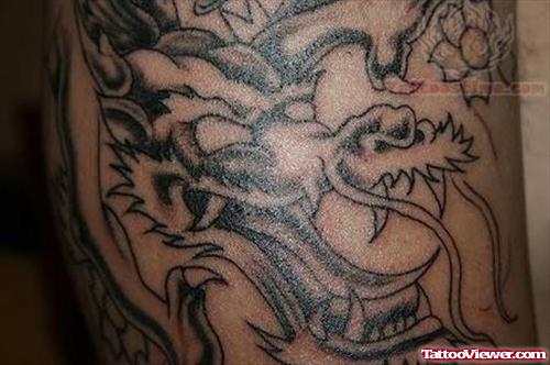 Elegant Dragon Asian Tattoo