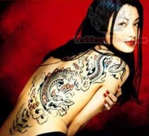 Beautiful Asian Girl Tattoo