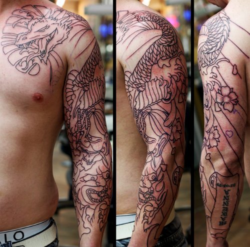 Asian Sleeve Tattoo For Men