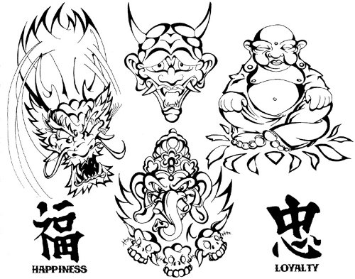 Awesome Asian Tattoo Design
