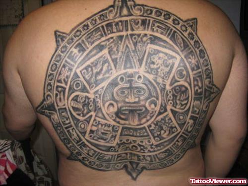 Back Body Aztec Tattoo