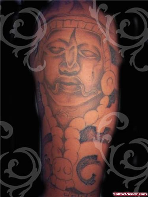 Aztec Devil Tattoo