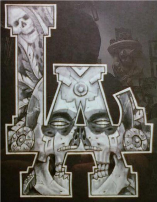 Aztec Skulls Tattoo