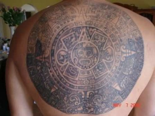 Huge Aztec Tattoo Design