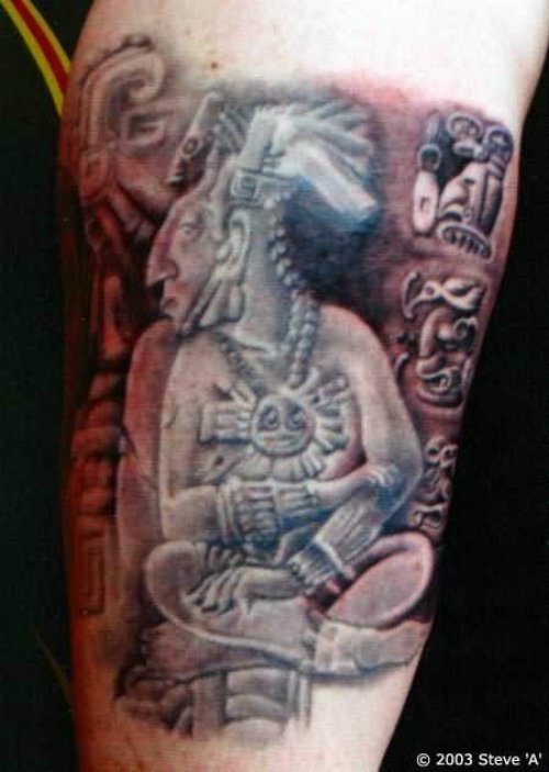 Sturat Tattoo On Leg