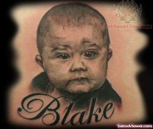 Baby Portrait Tattoo Picture
