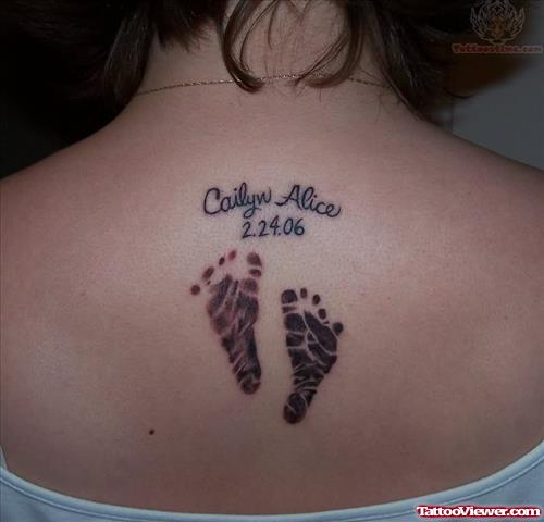 Baby Tattoos On Upper Back