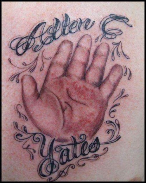 Baby Hand Tattoo Design