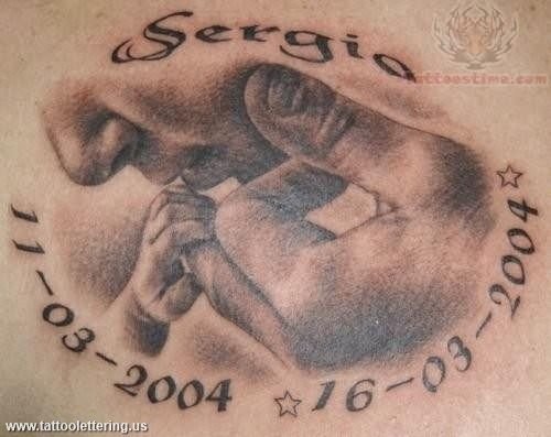 Sergio Memorial Baby Tattoo Idea