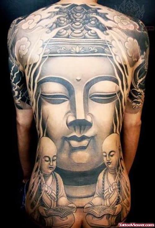 Buddha Tattoo On Back