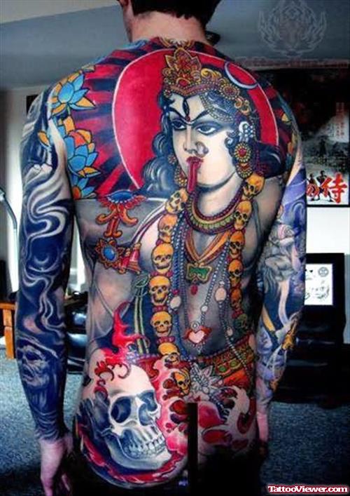 Godess Kali Tattoo On Back