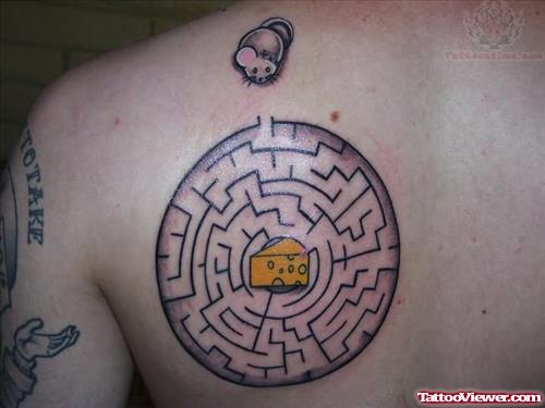 Laberinto Tatuaje Tattoo On Back Shoulder