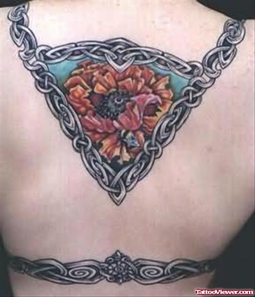 Amazing Celtic Tattoo For Back