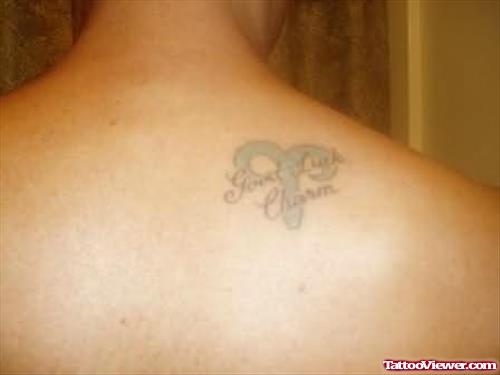Lucky Aries Tattoo On Back