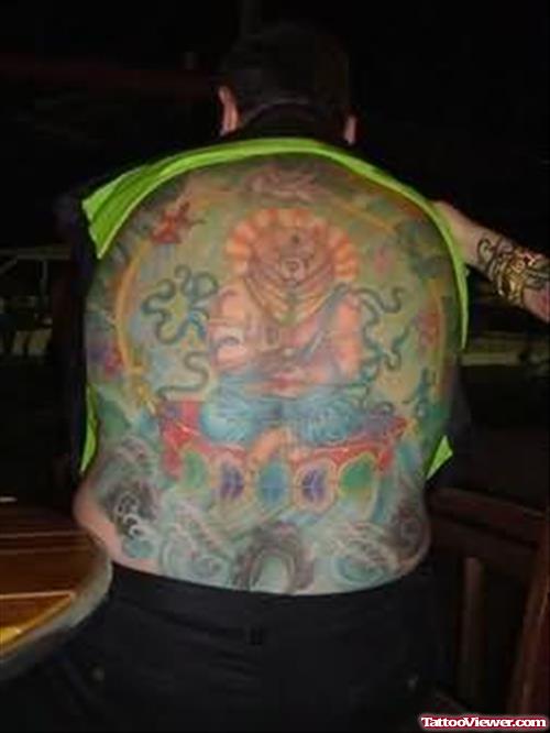 Religious Back Tattoo